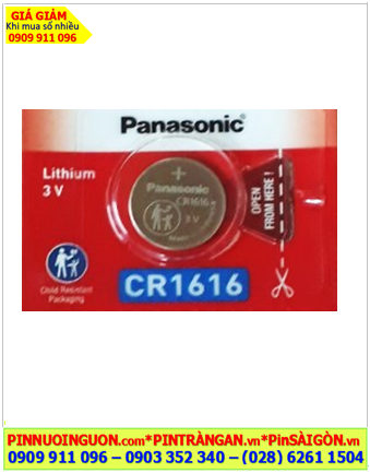 Panasonic CR1616 _Pin CR1616, Pin đồng xu 3v lithium Panasonic CR1616 chính hãng _Xuất xứ Indonesia